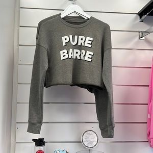 Pure Barre Cropped Logo Sweatshirt